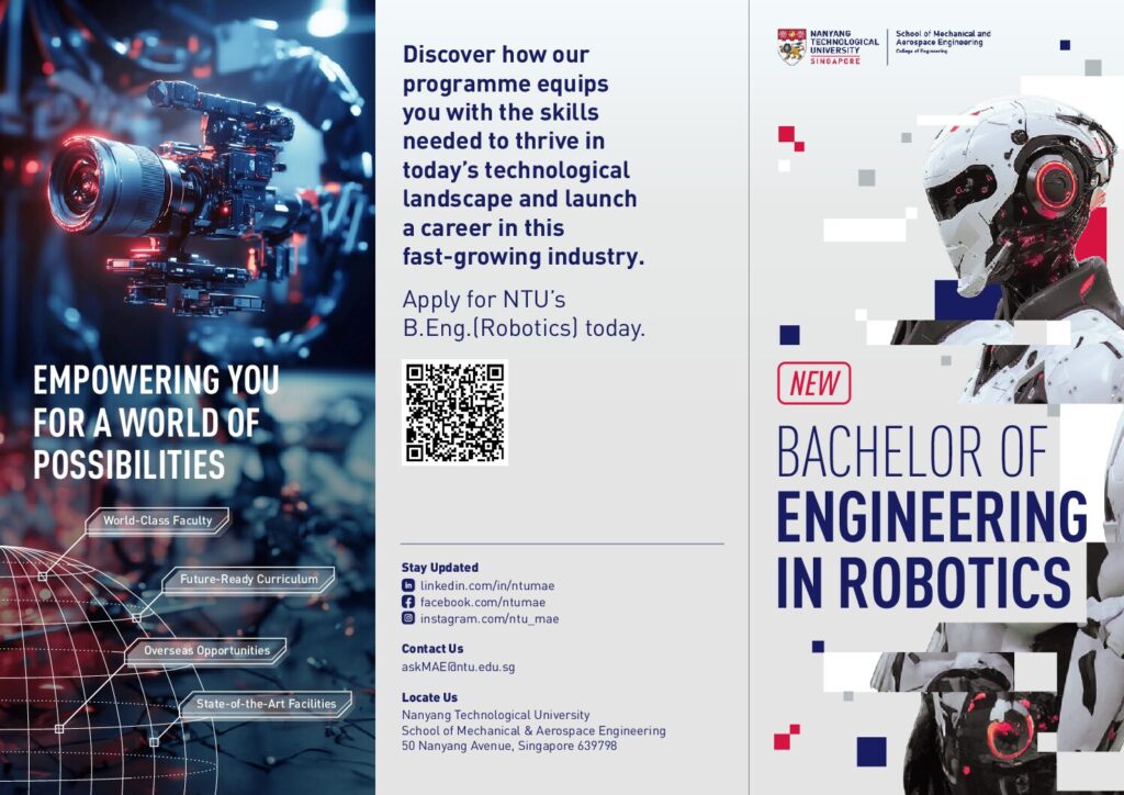 NTU MAE ROBOTICS BROCHURE